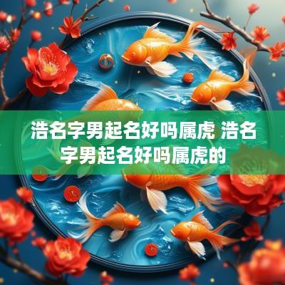 浩名字男起名好吗属虎 浩名字男起名好吗属虎的