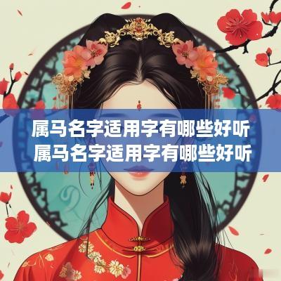 属马名字适用字有哪些好听 属马名字适用字有哪些好听的