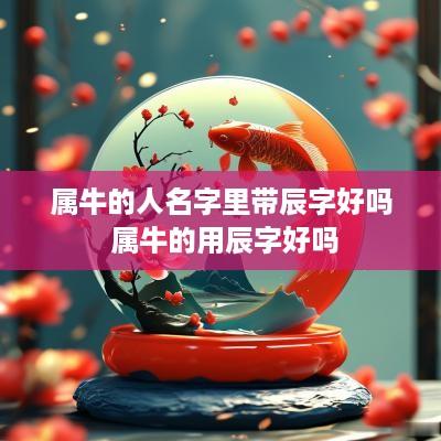 属牛的人名字里带辰字好吗 属牛的用辰字好吗