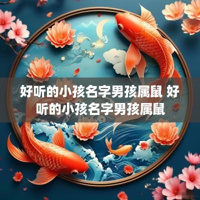 好听的小孩名字男孩属鼠 好听的小孩名字男孩属鼠