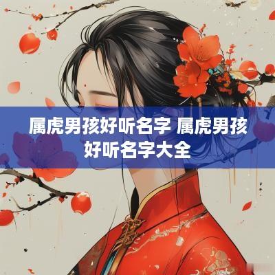 属虎男孩好听名字 属虎男孩好听名字大全