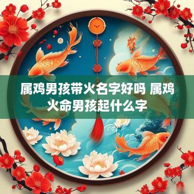 属鸡男孩带火名字好吗 属鸡火命男孩起什么字