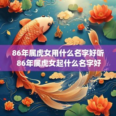 86年属虎女用什么名字好听 86年属虎女起什么名字好