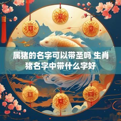 属猪的名字可以带圣吗 生肖猪名字中带什么字好