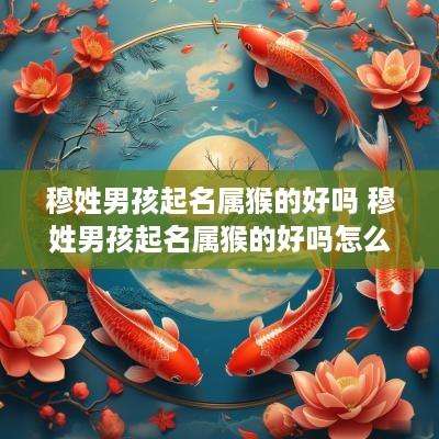 穆姓男孩起名属猴的好吗 穆姓男孩起名属猴的好吗怎么取