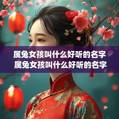 属兔女孩叫什么好听的名字 属兔女孩叫什么好听的名字大全