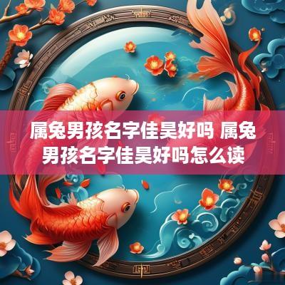 属兔男孩名字佳昊好吗 属兔男孩名字佳昊好吗怎么读