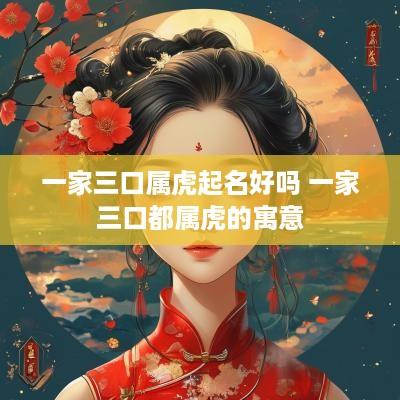一家三口属虎起名好吗 一家三口都属虎的寓意