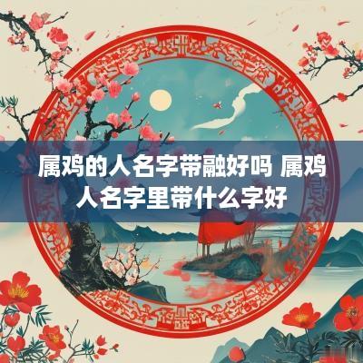属鸡的人名字带融好吗 属鸡人名字里带什么字好