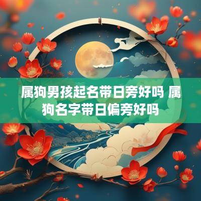属狗男孩起名带日旁好吗 属狗名字带日偏旁好吗
