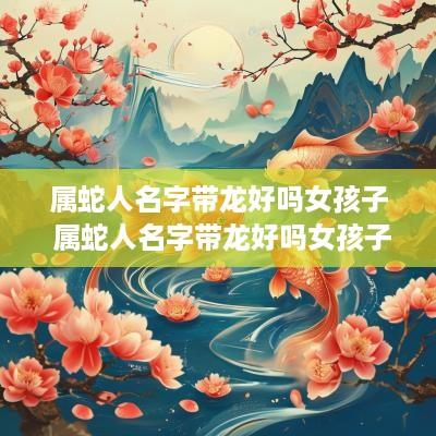属蛇人名字带龙好吗女孩子 属蛇人名字带龙好吗女孩子取名