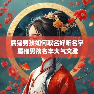 属猪男孩如何取名好听名字 属猪男孩名字大气文雅