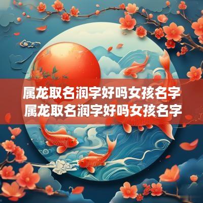 属龙取名润字好吗女孩名字 属龙取名润字好吗女孩名字叫什么