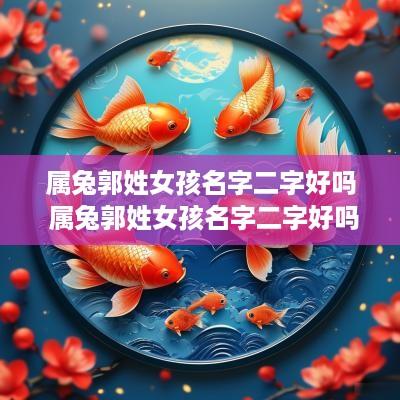 属兔郭姓女孩名字二字好吗 属兔郭姓女孩名字二字好吗怎么取