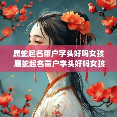 属蛇起名带户字头好吗女孩 属蛇起名带户字头好吗女孩子