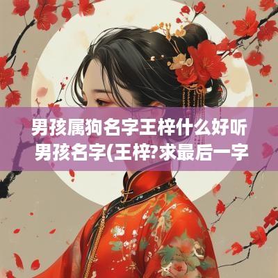 男孩属狗名字王梓什么好听 男孩名字(王梓?求最后一字