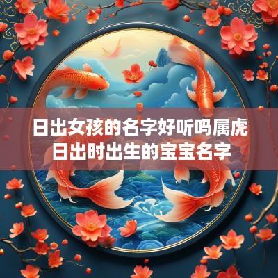 日出女孩的名字好听吗属虎 日出时出生的宝宝名字