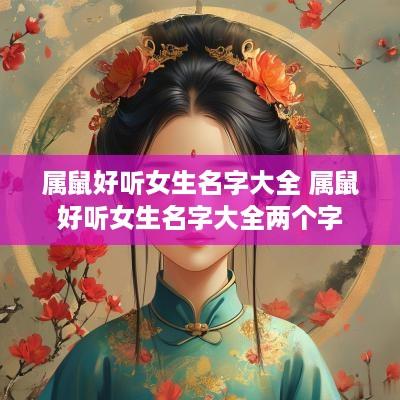 属鼠好听女生名字大全 属鼠好听女生名字大全两个字