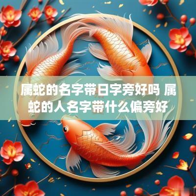 属蛇的名字带日字旁好吗 属蛇的人名字带什么偏旁好