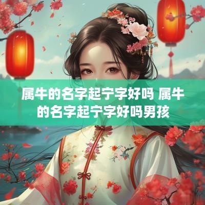 属牛的名字起宁字好吗 属牛的名字起宁字好吗男孩