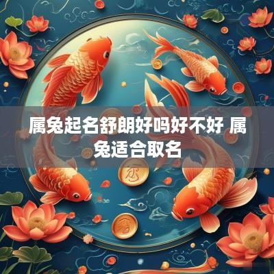 属兔起名舒朗好吗好不好 属兔适合取名