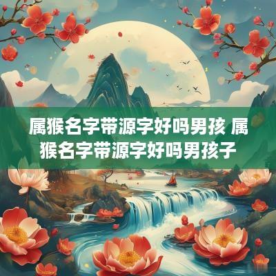 属猴名字带源字好吗男孩 属猴名字带源字好吗男孩子