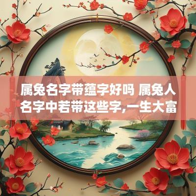 属兔名字带蕴字好吗 属兔人名字中若带这些字,一生大富大贵