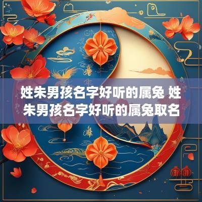 姓朱男孩名字好听的属兔 姓朱男孩名字好听的属兔取名