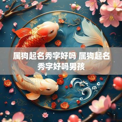 属狗起名秀字好吗 属狗起名秀字好吗男孩