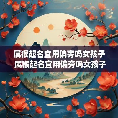 属猴起名宜用偏旁吗女孩子 属猴起名宜用偏旁吗女孩子名字