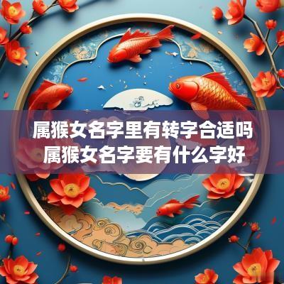 属猴女名字里有转字合适吗 属猴女名字要有什么字好