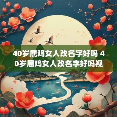 40岁属鸡女人改名字好吗 40岁属鸡女人改名字好吗视频