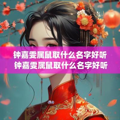 钟嘉雯属鼠取什么名字好听 钟嘉雯属鼠取什么名字好听点