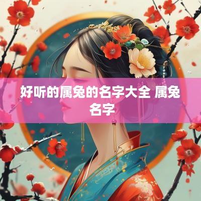 好听的属兔的名字大全 属兔 名字