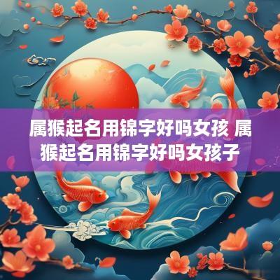 属猴起名用锦字好吗女孩 属猴起名用锦字好吗女孩子