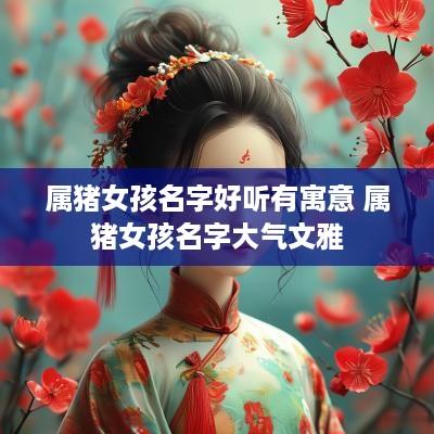 属猪女孩名字好听有寓意 属猪女孩名字大气文雅