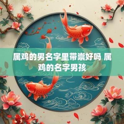属鸡的男名字里带崇好吗 属鸡的名字男孩