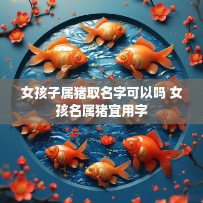 女孩子属猪取名字可以吗 女孩名属猪宜用字