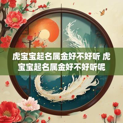 虎宝宝起名属金好不好听 虎宝宝起名属金好不好听呢