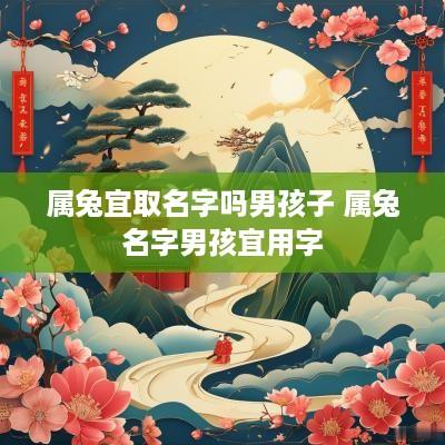 属兔宜取名字吗男孩子 属兔名字男孩宜用字