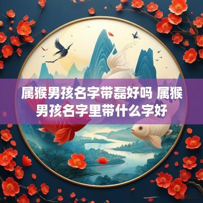 属猴男孩名字带磊好吗 属猴男孩名字里带什么字好
