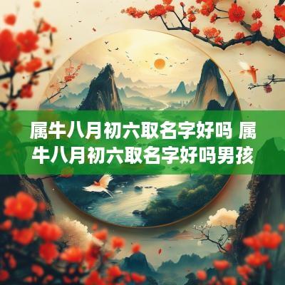 属牛八月初六取名字好吗 属牛八月初六取名字好吗男孩