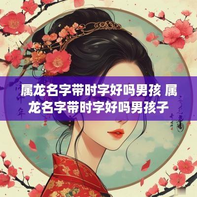 属龙名字带时字好吗男孩 属龙名字带时字好吗男孩子