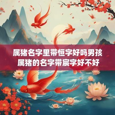 属猪名字里带恒字好吗男孩 属猪的名字带宸字好不好