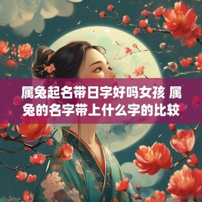 属兔起名带日字好吗女孩 属兔的名字带上什么字的比较好