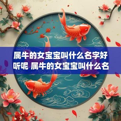 属牛的女宝宝叫什么名字好听呢 属牛的女宝宝叫什么名字好听呢两个字