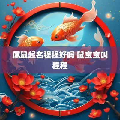 属鼠起名程程好吗 鼠宝宝叫程程