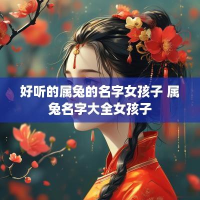好听的属兔的名字女孩子 属兔名字大全女孩子