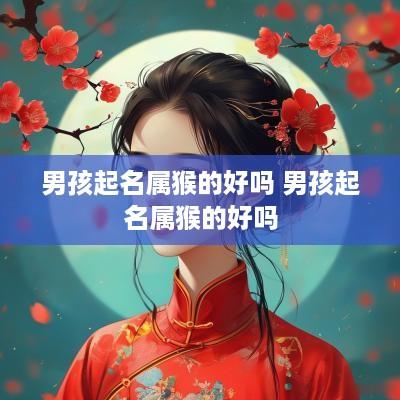 男孩起名属猴的好吗 男孩起名属猴的好吗