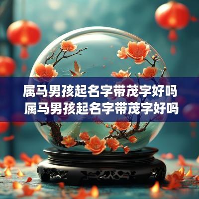 属马男孩起名字带茂字好吗 属马男孩起名字带茂字好吗怎么取